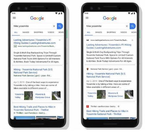Google自然搜索结果页面有新变化 Google 微新闻 第1张